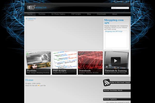 e2 theme websites examples