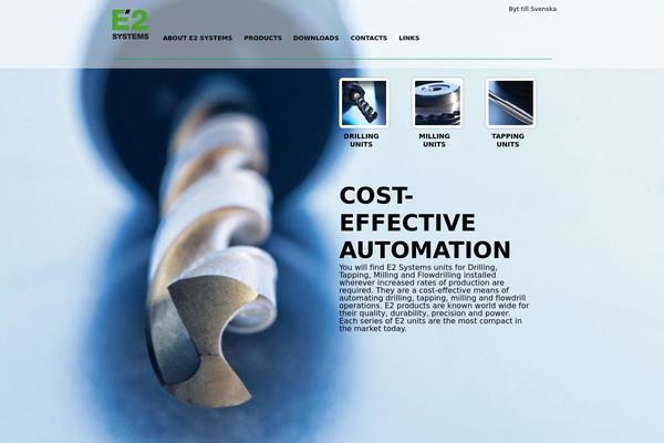 E2 theme site design template sample