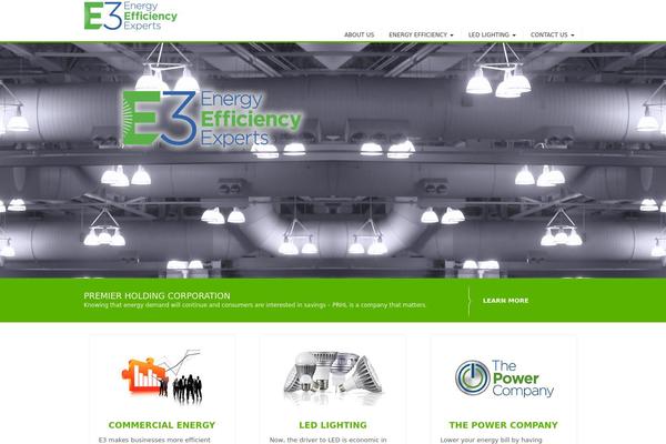Energy theme site design template sample