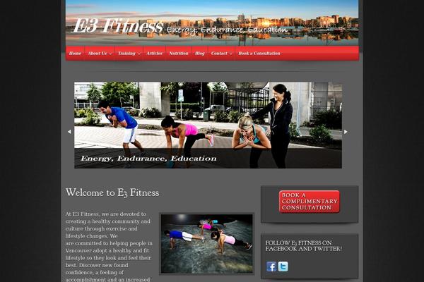 evolve theme site design template sample