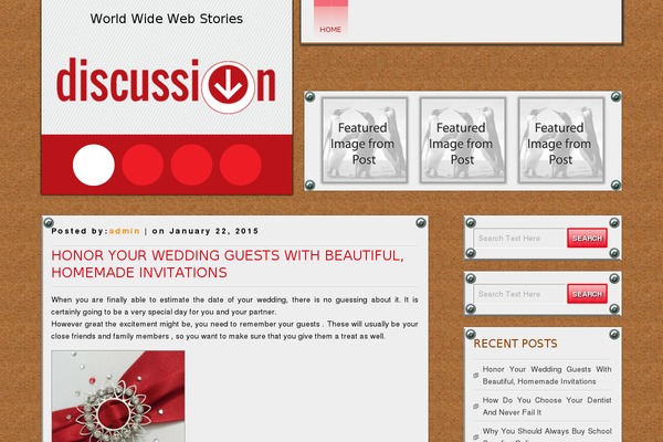 Discussion theme site design template sample