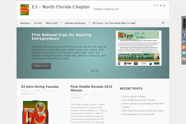 evolve theme site design template sample