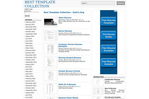 Do’a Ibu theme site design template sample