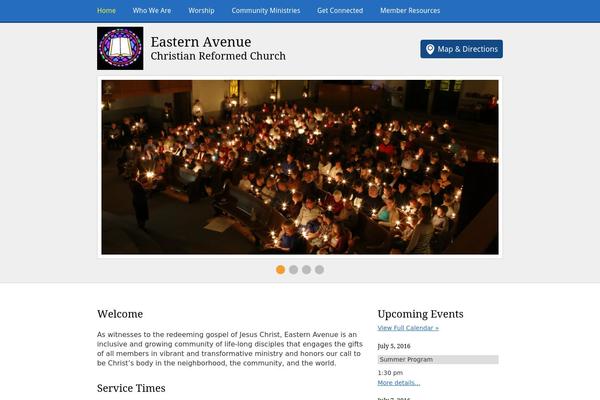 eacrc.org site used Versatile-church-theme