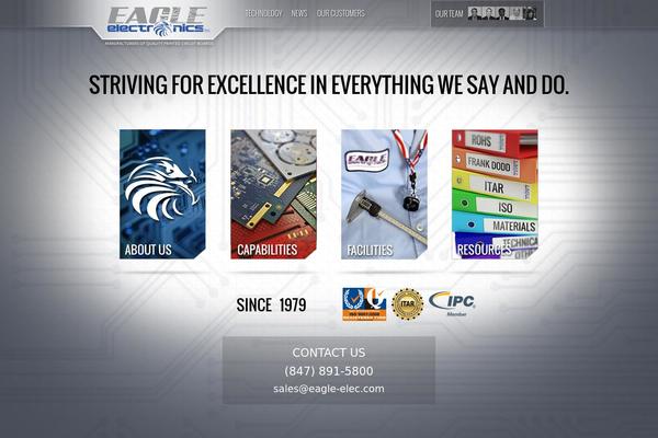 Eagle theme site design template sample