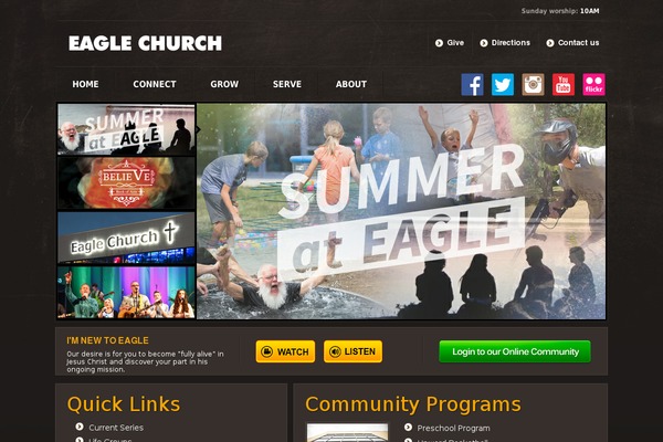 eagle-church theme websites examples