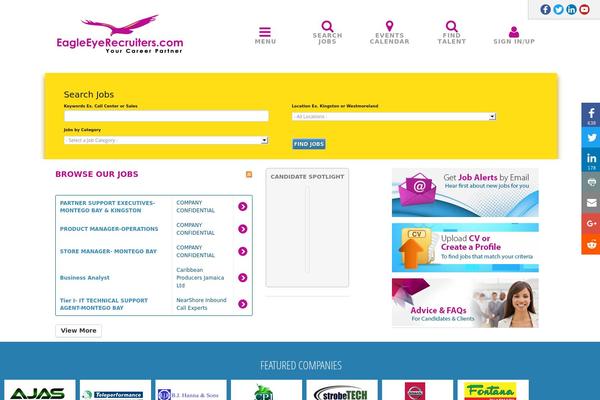 Jobroller theme site design template sample