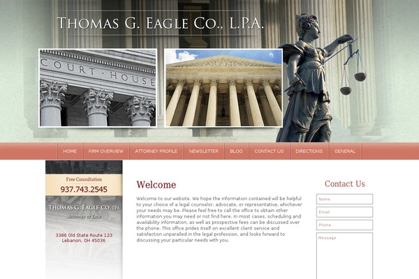 Universal theme site design template sample