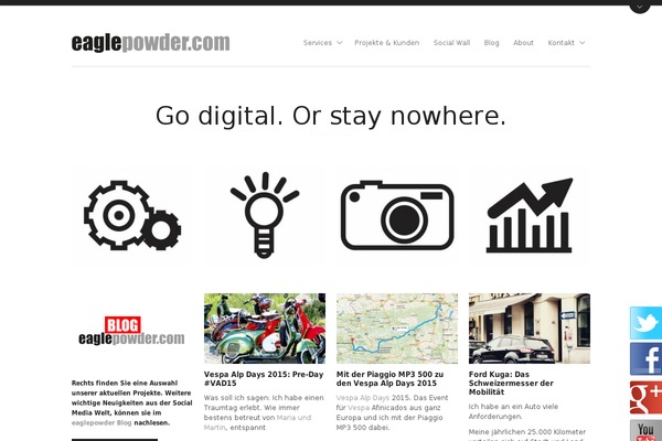 Site using Arscode-social-slider plugin