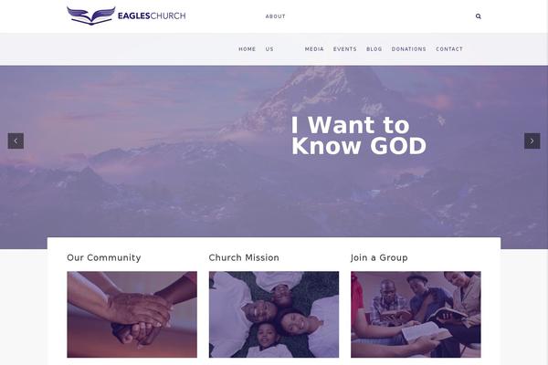 Adorechurch-child theme site design template sample