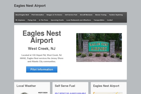 eaglesnestairport.com site used Zzd-theme