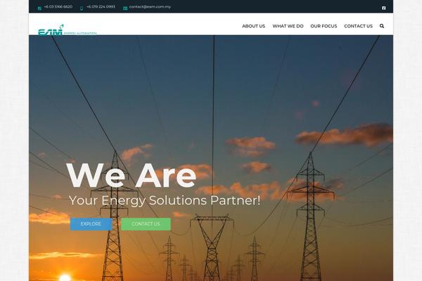 Industrial theme site design template sample