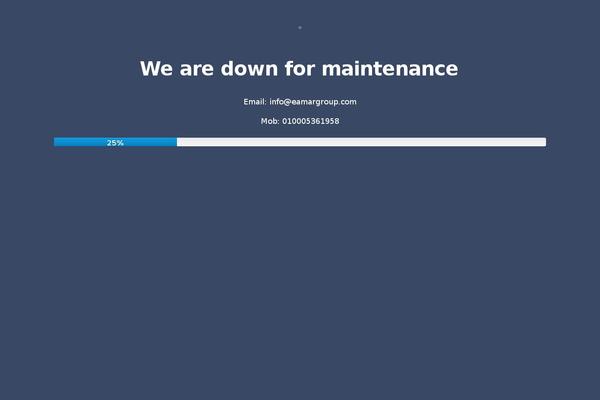 Site using Maintenance Mode plugin