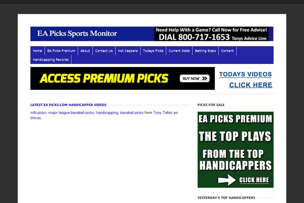 eapicks.com site used Wp Clear321