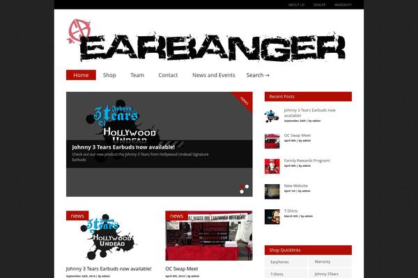 Gonzo theme site design template sample