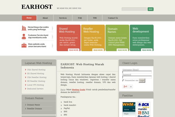 earhost.biz site used Ecohosting