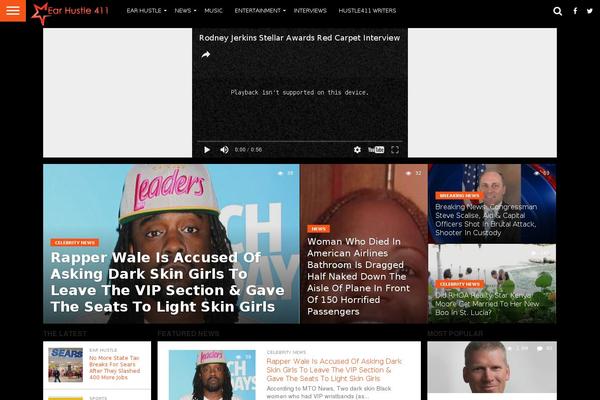 Flex Mag theme site design template sample