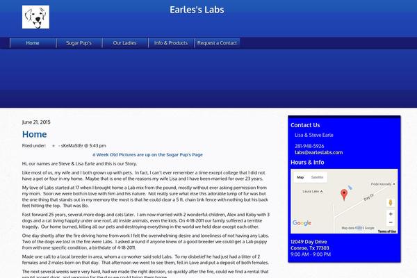 Edu Blue theme site design template sample
