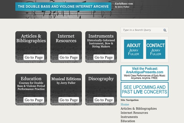 earlybass.com site used Publication
