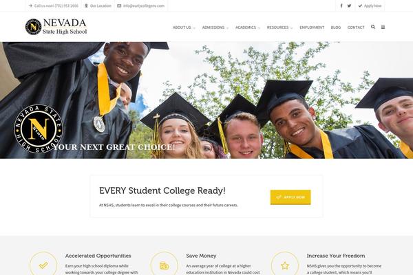 Highend theme site design template sample