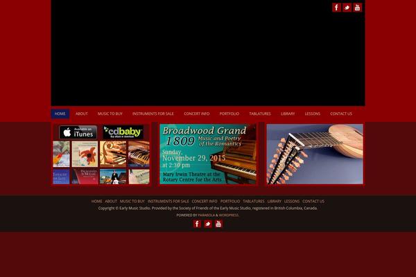 Parabola theme site design template sample