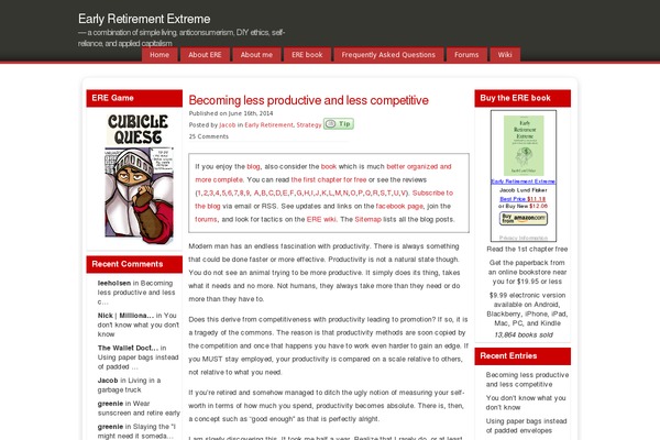 earlyretirementextreme.com site used Redie-30