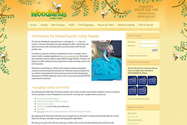 earlyroots.com site used Sunny-kids-wordpress