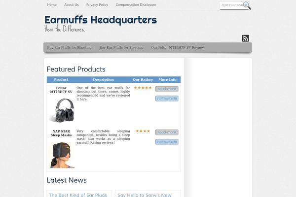 earmuffshq.com site used The-affiliate-wp-theme