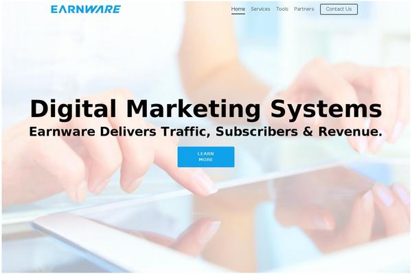 Site using Earnware-connect plugin