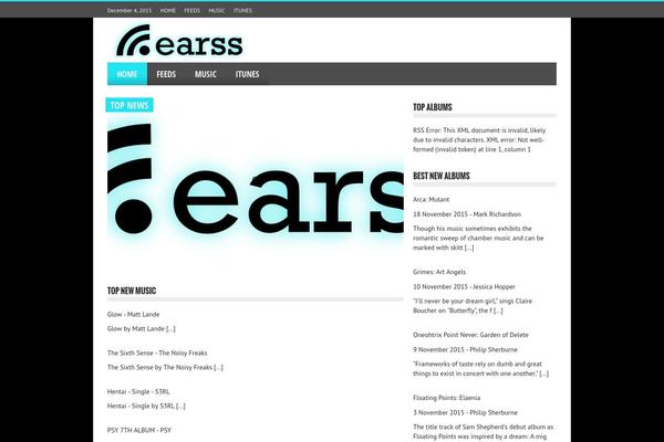 Reportage theme site design template sample