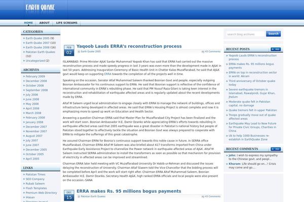 earth-quake.org site used Iblue