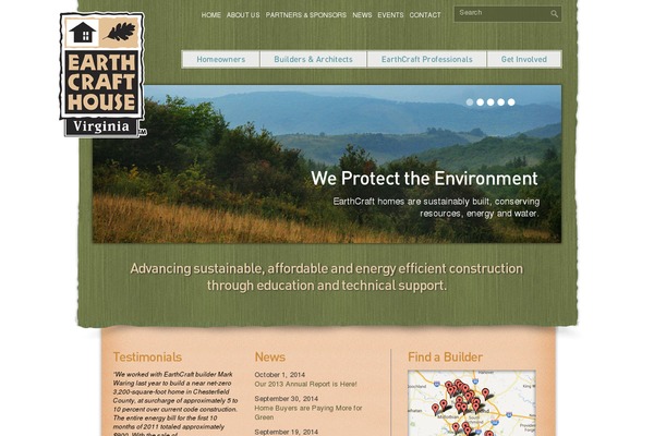 earthcraft theme websites examples