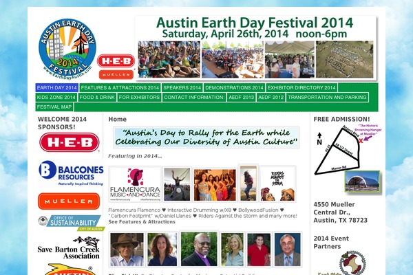 earthdayaustin.com site used iFeature Pro 5