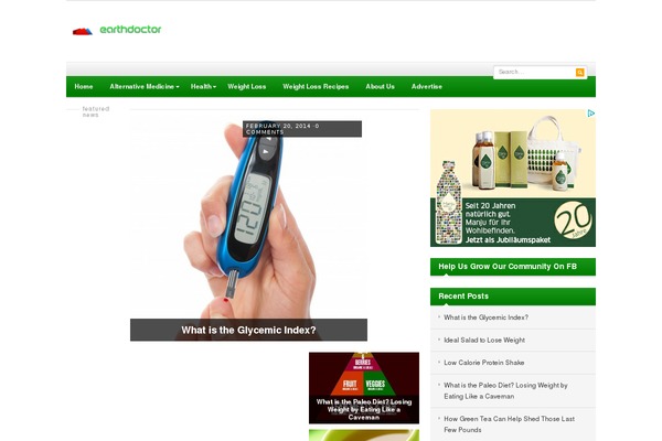 AquaMag theme site design template sample