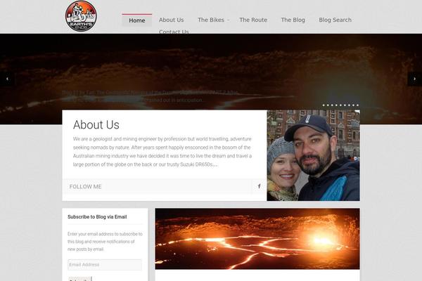 Adventure theme site design template sample