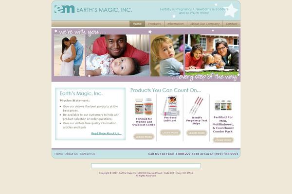 Magic theme site design template sample