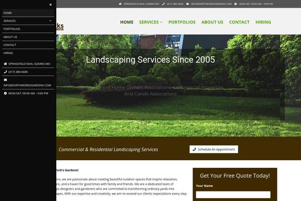 Porto Child theme site design template sample