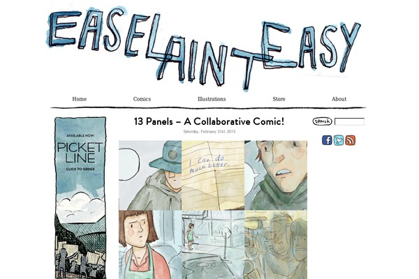 Easel theme site design template sample