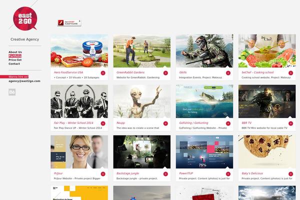 Gridlocked theme site design template sample