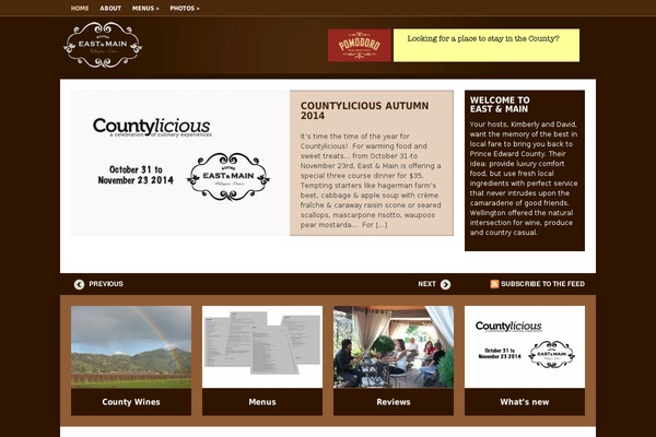 Aperture theme site design template sample