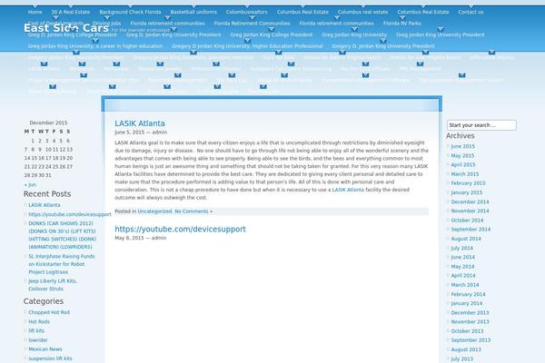 Garland theme site design template sample