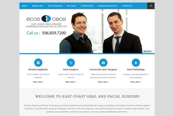 Vantage theme site design template sample
