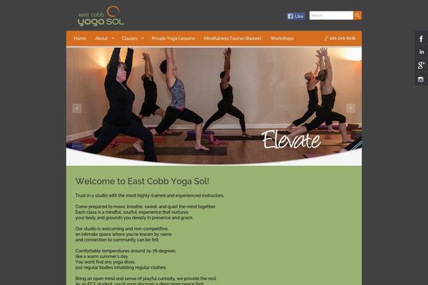 Wellness theme site design template sample