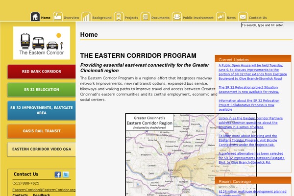 easterncorridor.org site used Eastern-corridor