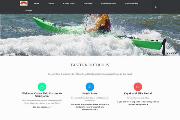 Vantage theme site design template sample