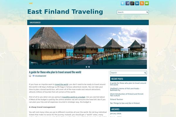 iTravel theme site design template sample
