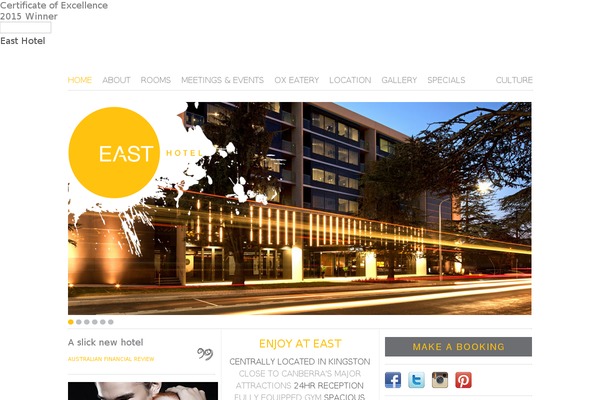 East theme site design template sample