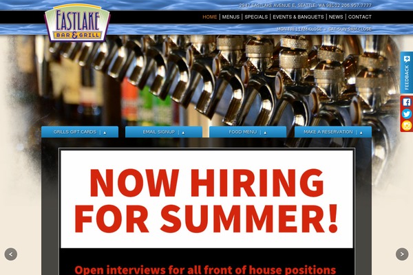 eastlakebarandgrill.com site used Cma-responsive