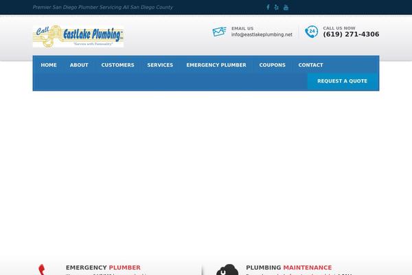 Plumbing theme site design template sample