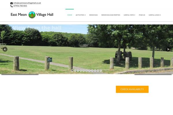 eastmeonvillagehall.co.uk site used X | The Theme